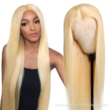 613 Blonde HD Full Lace Wigs Raw Virgin Human Hair Lace Front Wig for Black Women Peruvian 360 Lace Closure Frontal Wig